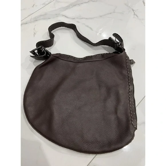 Fendi Stingray Exotic Leather Inlay Oyster Whipstitch Shoulder Runway Purse Bag - Picture 2 of 9